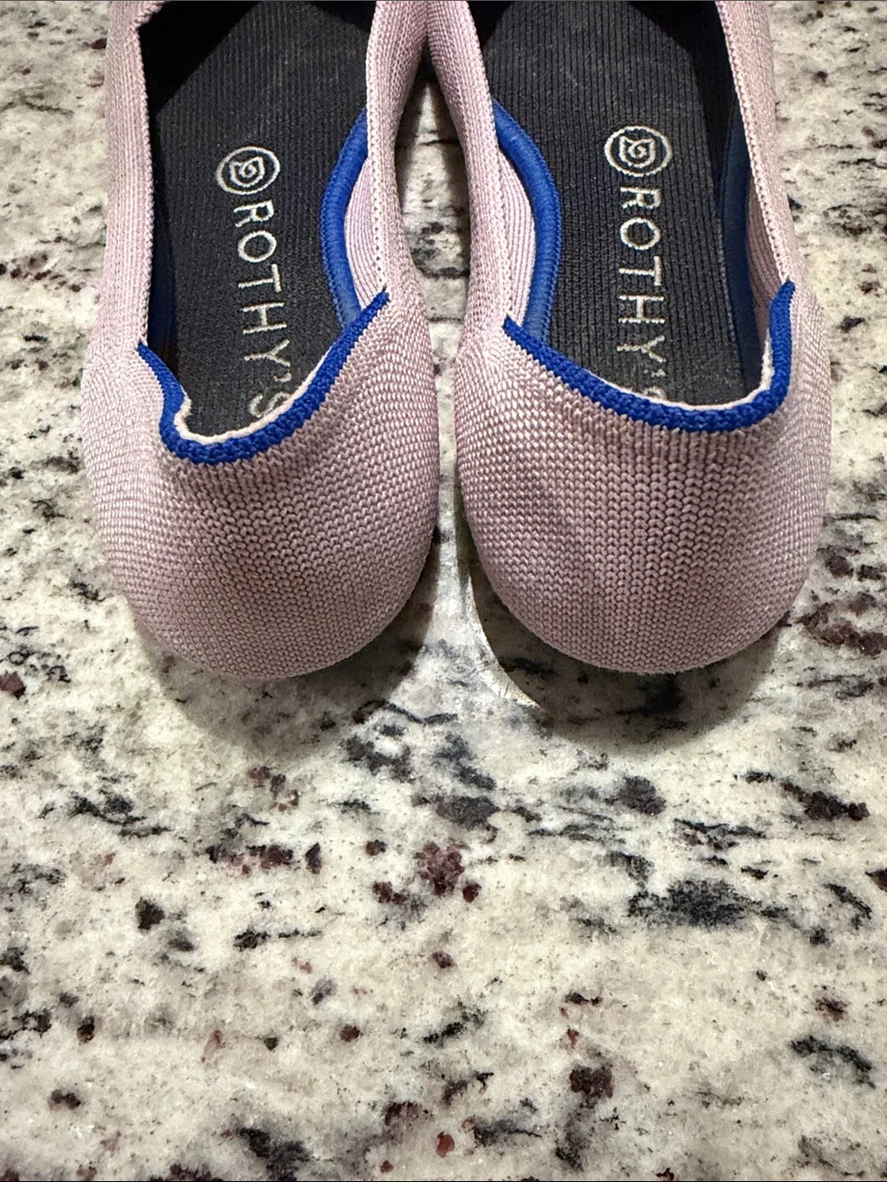 Rothy's Women's Pointed Knit Flats in Blush Pink